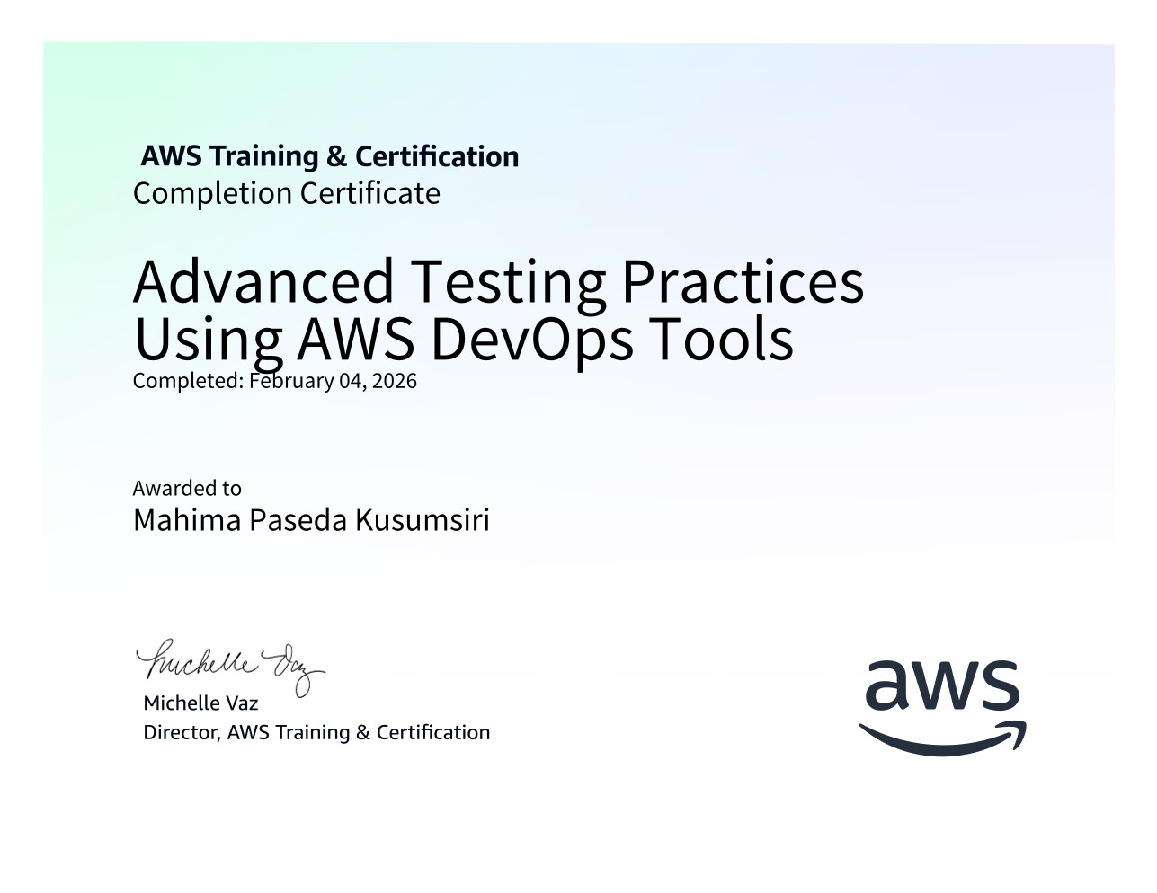 Advanced Testing Practices Using AWS DevOps Tools